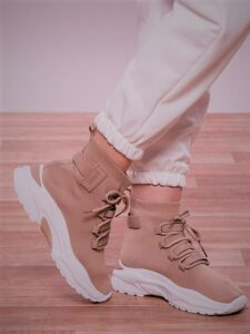 SNEAKERS ΜΠΟΤΑΚΙΑ ΚΑΛΤΣΑ ΜΕ ΚΟΡΔΟΝΙΑ - Image 2