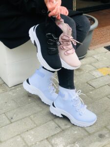 SNEAKERS ΜΠΟΤΑΚΙΑ ΚΑΛΤΣΑ ΜΕ ΚΟΡΔΟΝΙΑ