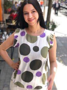 ΜΠΛΟΥΖΑΚΙ ΑΜΑΝΙΚΟ ΑΣΠΡΟ ΜΕ ΜΩΒ/ΧΑΚΙ ΒΟΥΛΕΣ