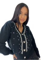 Ζακέτα με strass και studs - Image 2