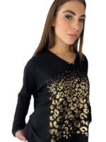 Μπλούζα μακρυμάνικι με animal print - Image 2