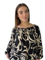 Μπλούζα με άσπρο print - Image 2