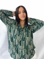 Πουκάμισο εμπριμέ πράσινο - Image 2