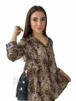 πουκαμίσα φιδέ animal print