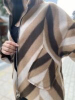 Casual ζακέτα με φερμουάρ και κουκούλα - Image 3