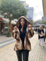 Casual ζακέτα με φερμουάρ και κουκούλα - Image 2