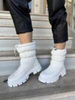 Άσπρα Αρβυλάκια ʼνορακ σε Συνδυασμό με Puffer Επένδυση - Image 2