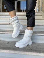 Άσπρα Αρβυλάκια ʼνορακ σε Συνδυασμό με Puffer Επένδυση - Image 3