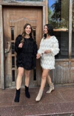 Φόρεμα κοντό με κρόσια