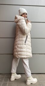 Γυναικείο Μακρύ καπιτονέ μπουφάν - Image 2