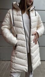 Γυναικείο Μακρύ καπιτονέ μπουφάν - Image 3