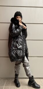 Μαύρο Γυαλιστερό Καπιτονέ